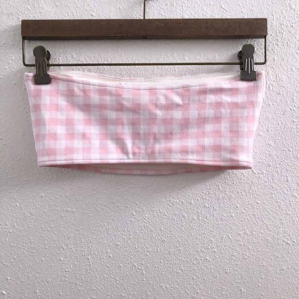 FRANKIES BIKINIS Strapless Bikini Top Size Medium‎